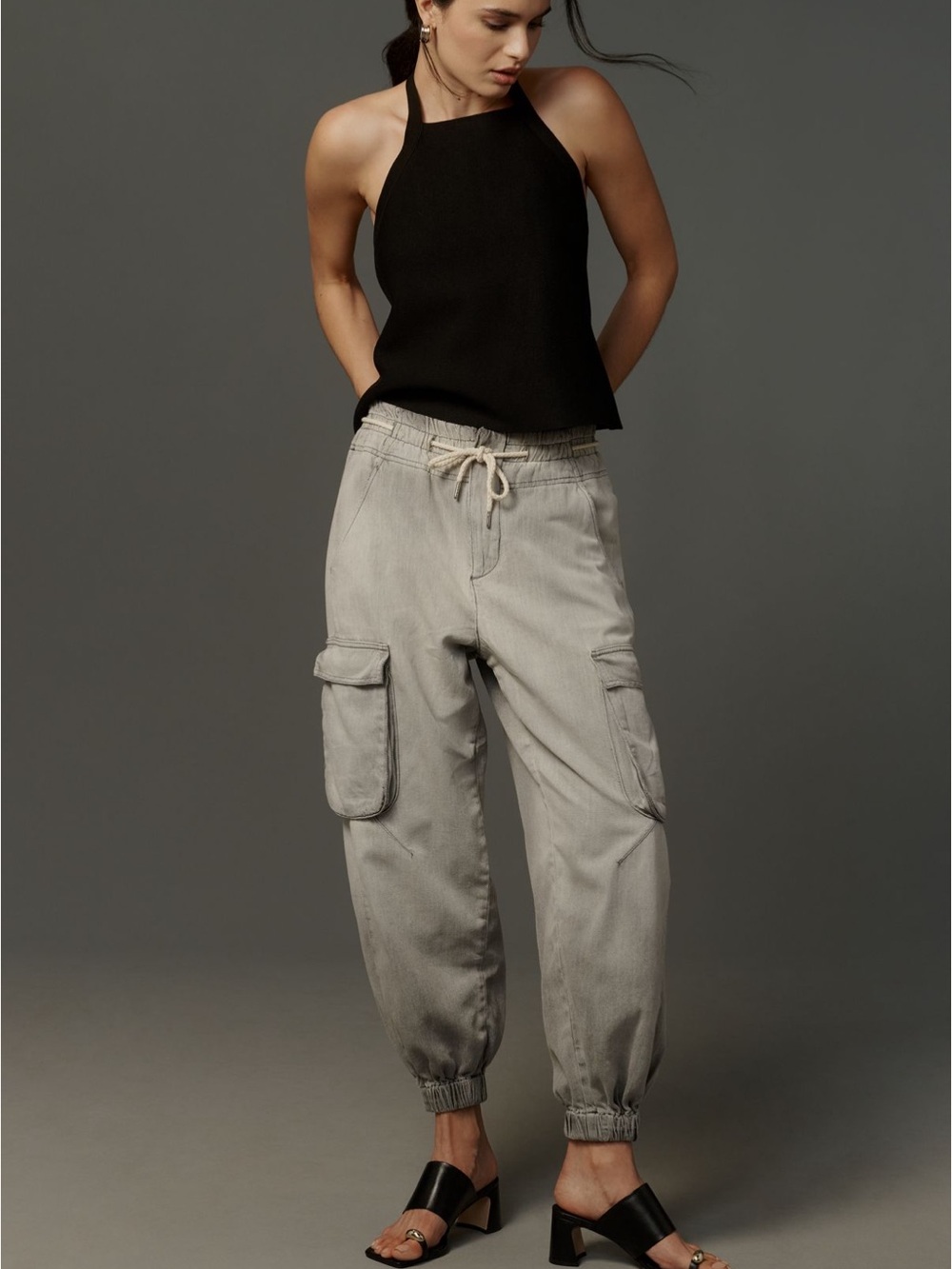 Pilcro High-Rise Cargo Jogger Jeans